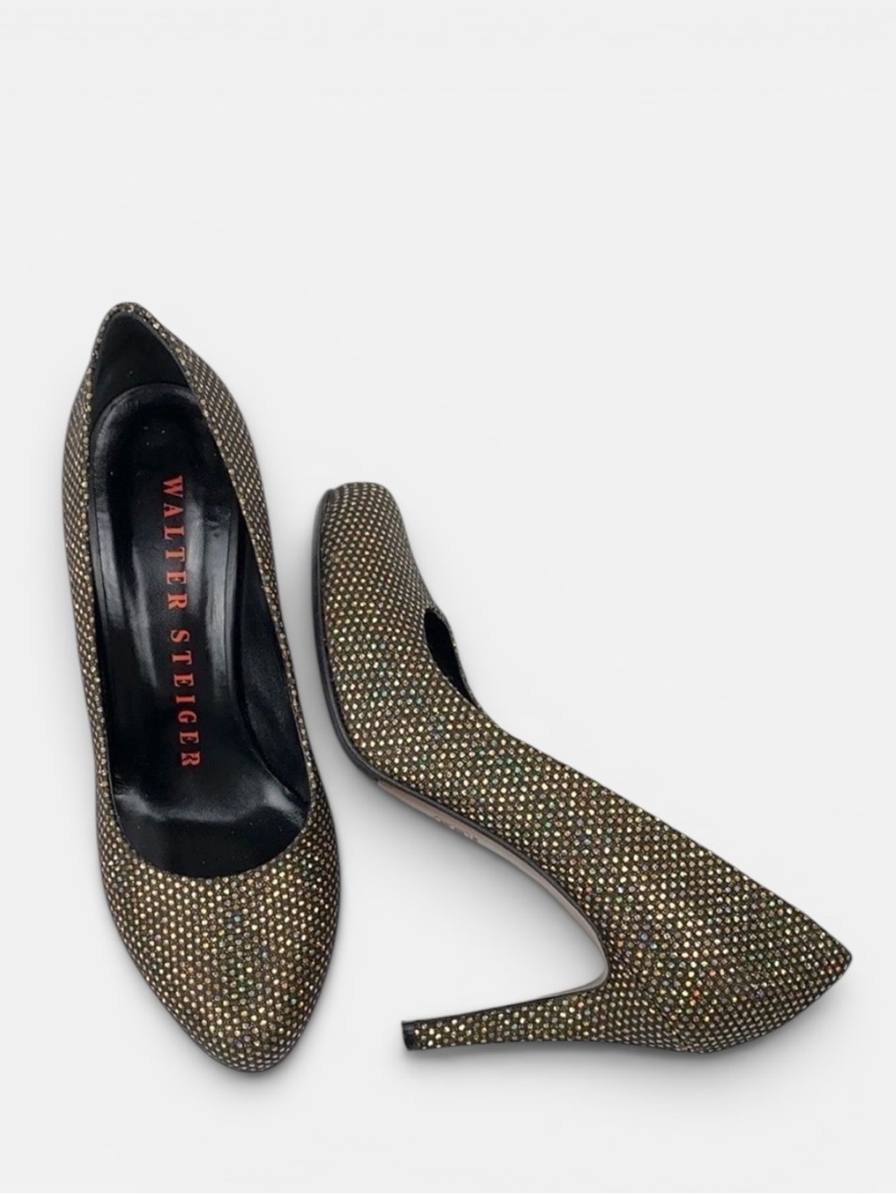 WALTER STEIGER Luxury Italy Sparkly Heels